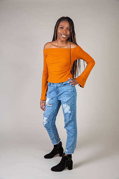 istock Young Black Woman posing in studio 2210287499
