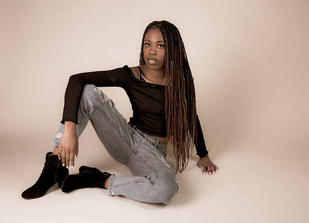 istock Young Black Woman posing in studio 2210288987