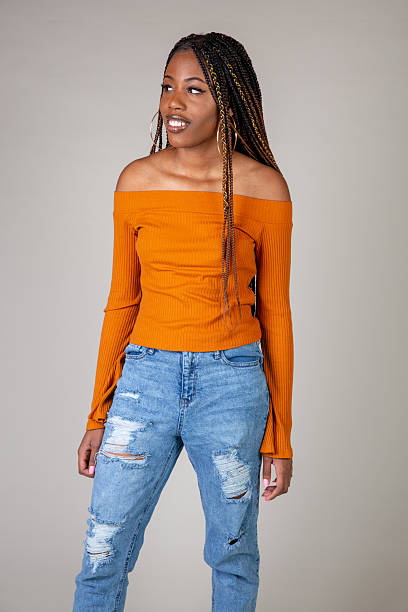istock Young Black Woman posing in studio 2210289047