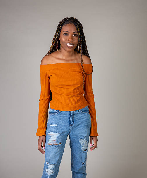 istock Young Black Woman posing in studio 2210289186
