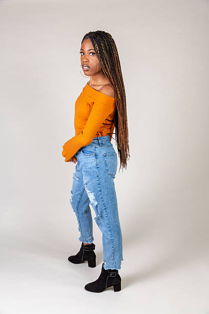 istock Young Black Woman posing in studio 2210289206