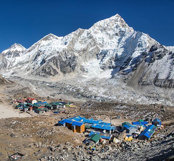 istock Gorak shep village Mount Everest base camp Nuptse peak 2210291395