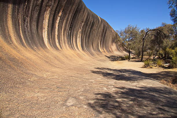 Rock formation Wave Rock at Hyden, Western Australia, Australia