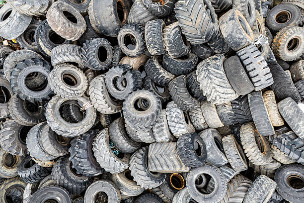 Tire Graveyard, Waste Tires Ready for Recycling