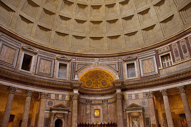 istock Inside the Pantheon, showcasing columns and detailed walls. 2210299743