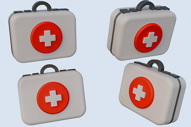istock 3d doctor suitcase bag. Realistic 3d design emoji. 2210300653