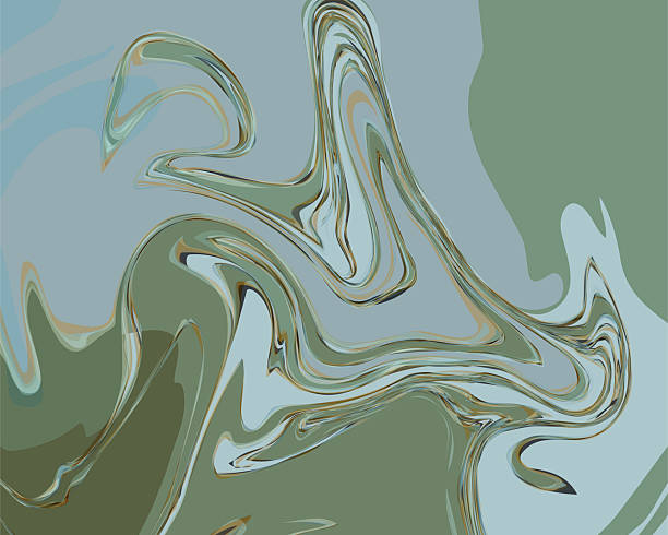 istock Abstract swirling texture with muted green and blue tones. Evokes fluidity, movement,  organic shapes. Ideal for backgrounds, design elements. 2210301445
