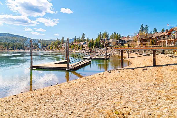 istock BLM Ross Point Recreation Site and waterfront park along the Spokane River as it runs from rural Post Falls, Idaho to Coeur d'Alene Idaho at early Spring. 2210303982