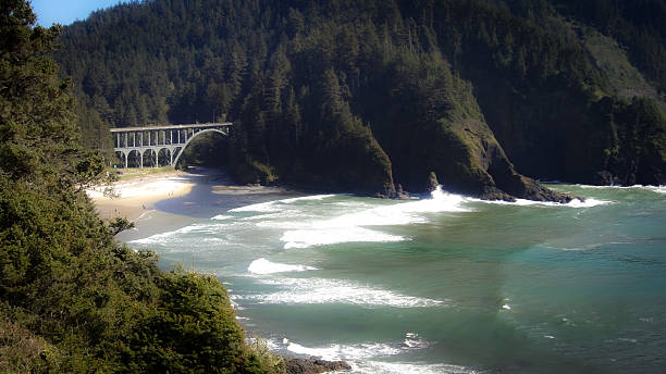 istock Cape Creek Bridge near Heceta Head Lighthouse 2210305848