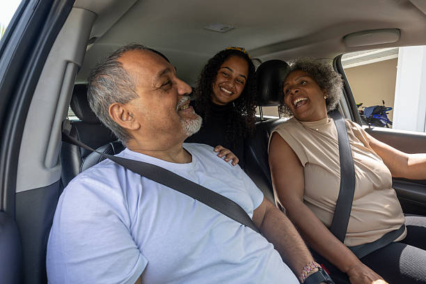 istock Family in car getting ready to leave home 2210307615