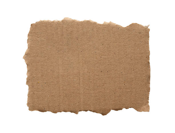 istock Brown Cardboard paper piece isolated on white background 2210309423