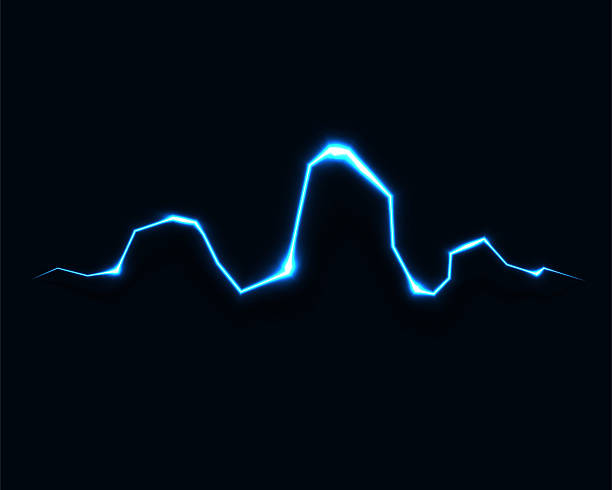 istock Striking abstract image of vibrant blue light pulses against a dark backdrop. Captures energy, technology, or innovation. Ideal for backgrounds, designs, and presentations. 2210310327