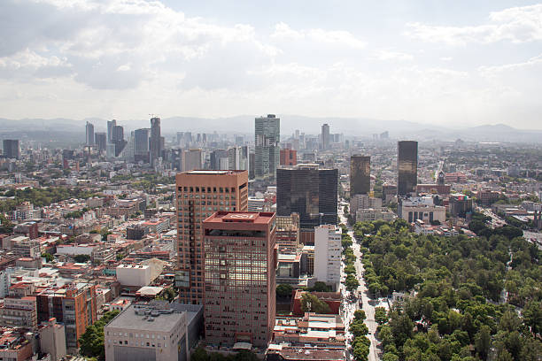 View of the Alameda Central, the oldest park in Mexico City