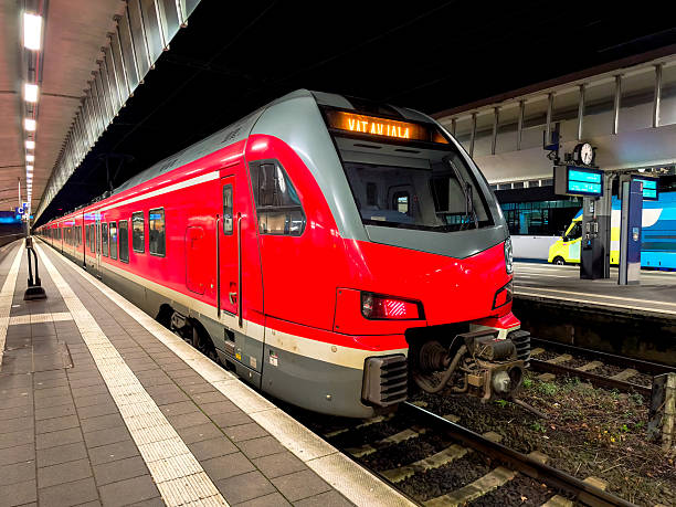 istock A red train is parked at a train station in enschede 2210314335