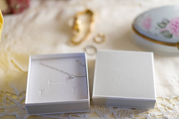 istock Elegant necklace and accessories gift box 2210323964