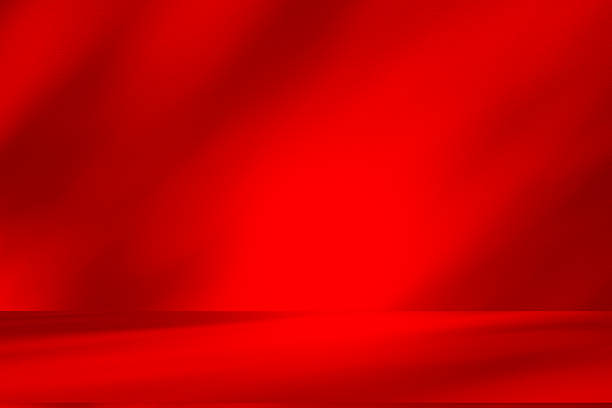 istock Wall interior background, studio and backdrops show products.with shadow from window color red . background for text insertion and presentation product 2210324338