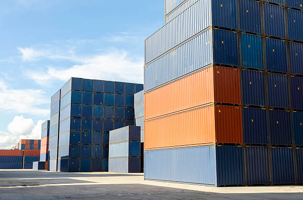 istock Container Cargo for Logistic Import Export concept yard for international shipping businesses 2210327661
