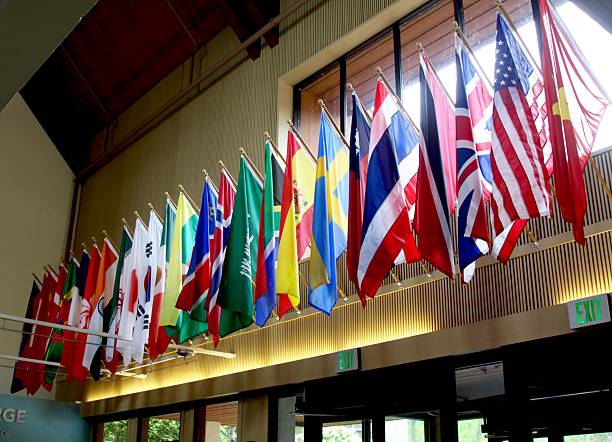 istock Row Of National Flags 2210327860
