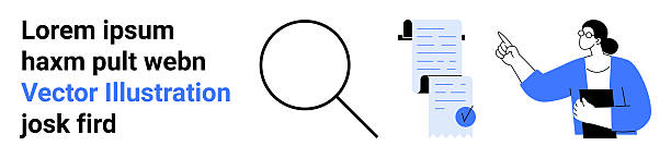istock Business Analysis and Document Review with Magnifying Glass and Professional 2210329212