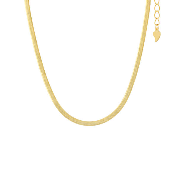 istock Elegant gold chain on white background. Jewelry catalog 2210330998
