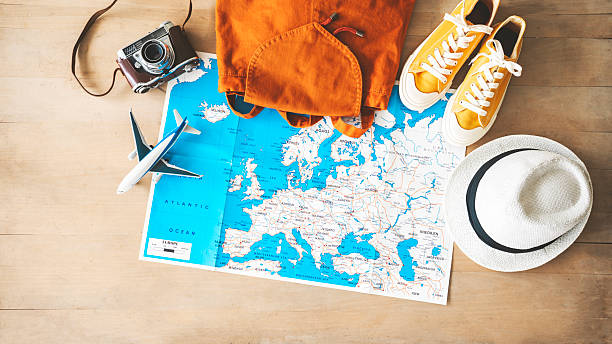 istock Travel concept on wooden background 2210346356