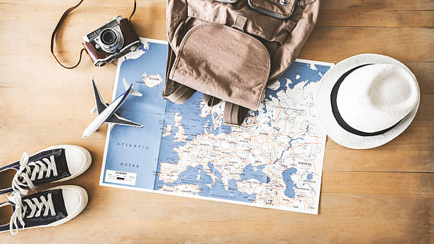 istock Travel concept on wooden background 2210346366