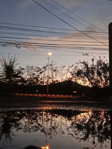 istock Reflection of the view from the water 2210350352