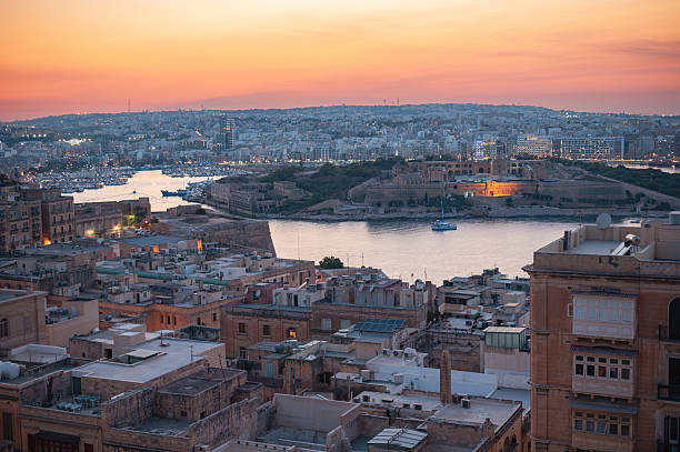 istock Panoramic Rooftop View of Valletta, Malta 2210350492