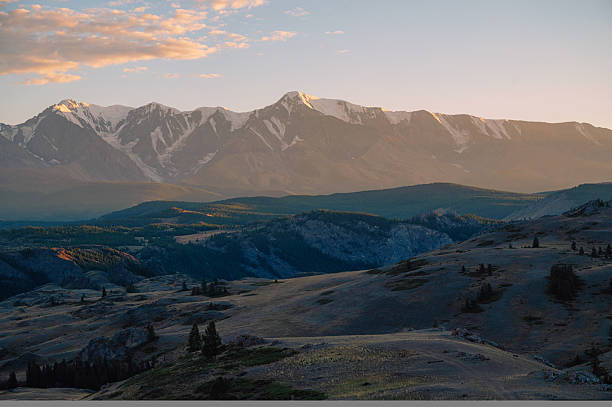 istock Sunset Over Serene Mountain Landscape In Altai Mountains 2210356709