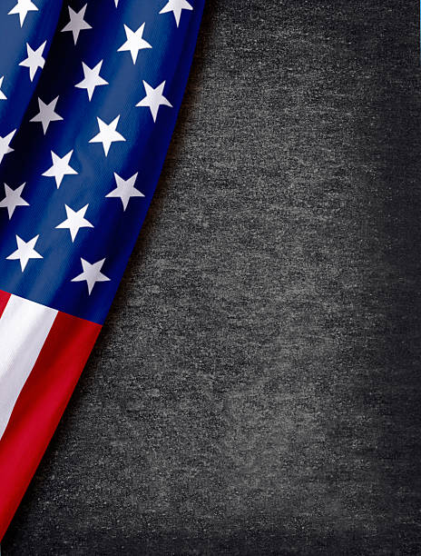istock Usa Flag on Vintage Background 2210360108