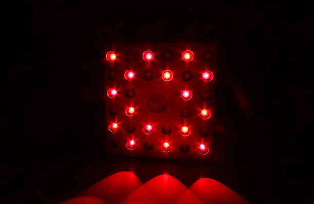 istock Illuminated Red Infrared Square Panel Therapy Light for Healing and Circadian Rythm 2210361101