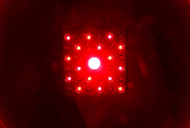 istock Illuminated Red Infrared Square Panel Therapy Light for Healing and Circadian Rythm 2210361115