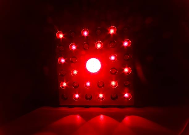 istock Illuminated Red Infrared Square Panel Therapy Light for Healing and Circadian Rythm 2210361117