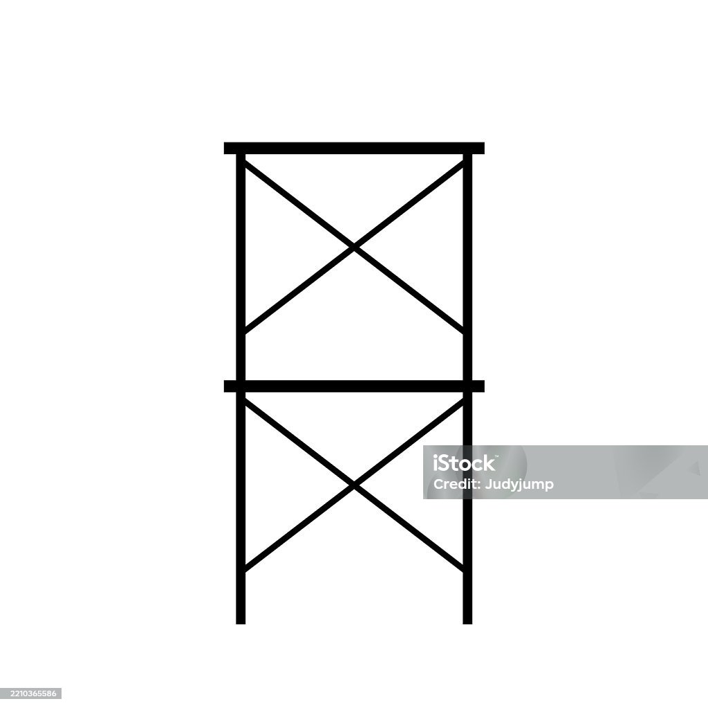 Scaffold Vector Graph Scaffolding Vector Flat Design Aluminum Prefabricated Scaffolding ...