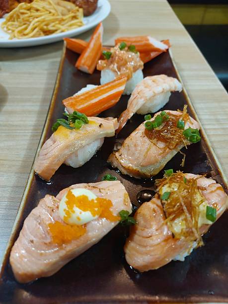 istock Nigiri Sushi in one plate 2210373229