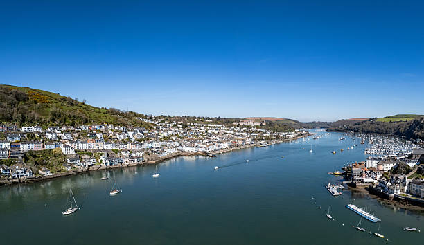 istock Wide view over River Dart and Dartmouth 2210376809