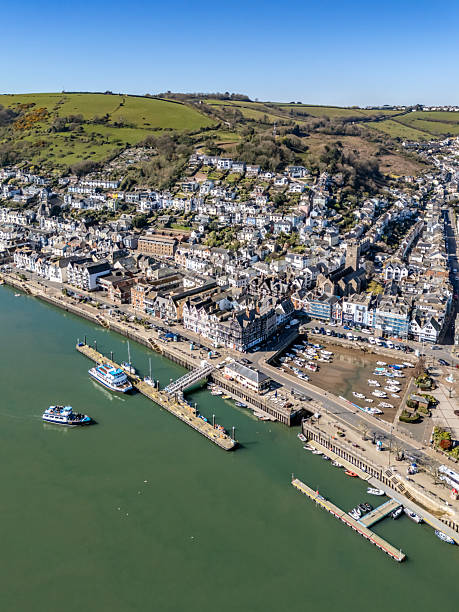 istock Aerial view over Dartmouth in Devon 2210376995
