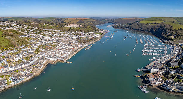 istock Panorama over Dartmouth, up River Dart 2210376998