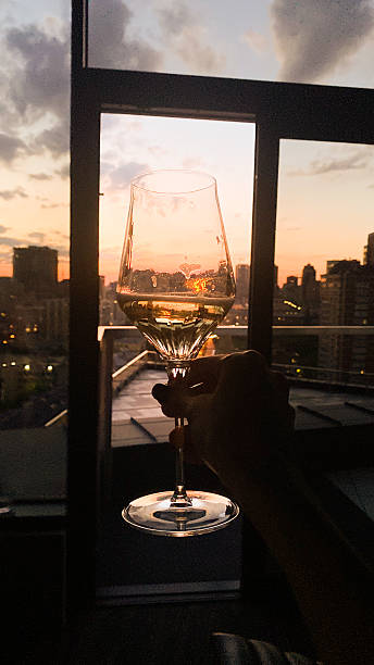 istock Wine at Sunset Over the City 2210377979