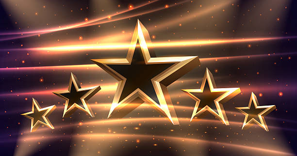 istock Awards nomination name podium, golden prize event, scene star ceremony. Vector illustration 2210382311