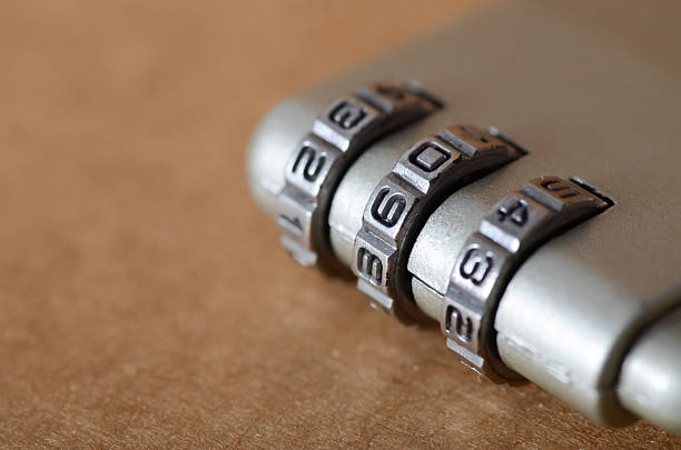 istock Secure Code Entry: Focused View of Lock Mechanism Numbers 2210392757