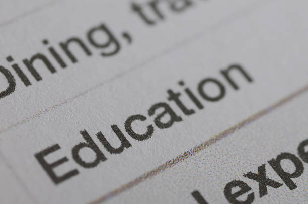 istock Focused Shot of Education Word on List  Knowledge and Learning Concept 2210392768
