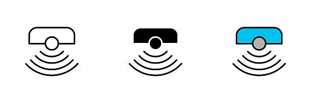stockillustraties, clipart, cartoons en iconen met sensor icon symbol collection isolated on white background. - sensor