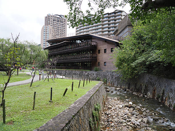Taipei, Taiwan - November 7, 2024: Image of the Taipei Public Library Beitou Branch.
