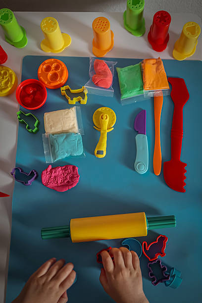 istock Children's games, plasticine, creativity, development, motor skills. 2210401261
