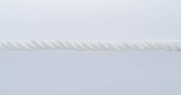 istock White cotton rope on white background 2210402960