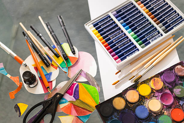 istock Creative Art Materials in Action – Close-Up 2210403800