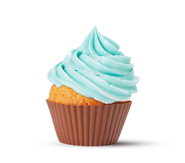 istock Festive cupcake topped with swirled frosting 2210407707