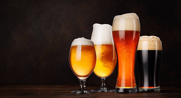 istock A selection of various beer glasses filled with different types of beer 2210407983