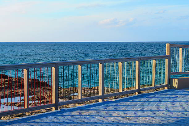 Beautiful blue water at the cruise ship port in the Bahamas
